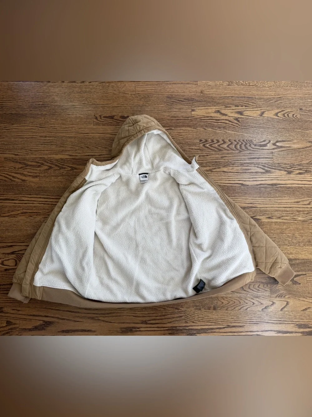 The North Face Cuchillo Jacket Coat Full Zip Insulated Hooded Brown Men’s Medium
